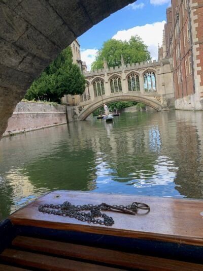 Secret gems in cambridge. Punting down the River Cam