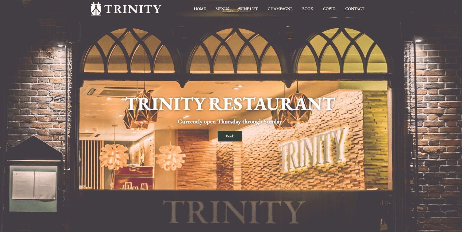 Trinity Restaurant in the centre of Cambridge