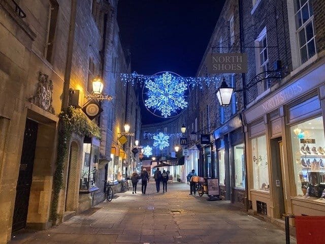Shopping in Cambridge along Rose Crescent